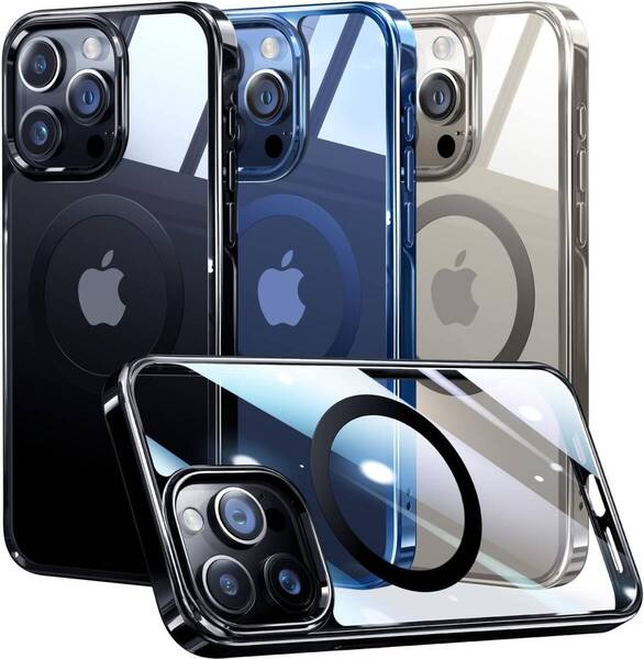 【本体を再現・Magsafe対応】Alphex iPhone 15 Pro 用 ケース iPhone純正色 マグネット搭載 米軍MIL規格 耐衝撃 ストラップホール付