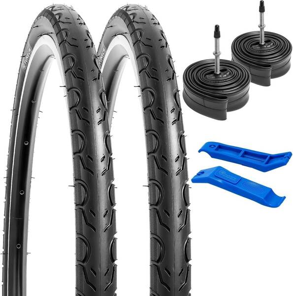 2本セット20x1 1/8 タイヤ20x1 1/8 30-451自転車タイヤ+チューブ 肉厚 仏式バルブ60mm+タイヤレバータイヤ 20 1 1/8 自転車