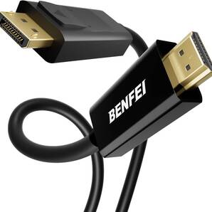 BENFEI 1.8m DisplayPort(ディスプレイポート) - HDMI ケーブル 、最大4K@30Hzまでの解像度に対応(オス-オス 、逆方向に非対応)