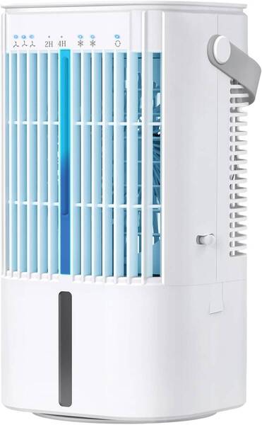 冷風機 冷風扇 強力【2024新登場・節電対策・首振り・USB給電式】超音波式 900ML大容量 小型 10W省エネ 卓上クーラー 氷入れ可