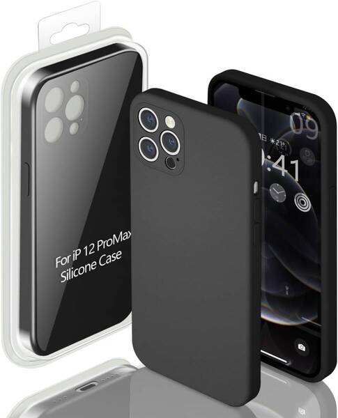 iPhone11 Pro max ケース スリム 薄い シリコンケース カバー 耐衝撃 スマホカバー シンプル 携帯ケース SILICONE CASE ストーン(ブラック)