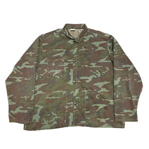 珍品 80s IDEAL アイディール 迷彩 カモフラ コーチ ジャケット カバーオール USA製 ヴィンテージ ミリタリー