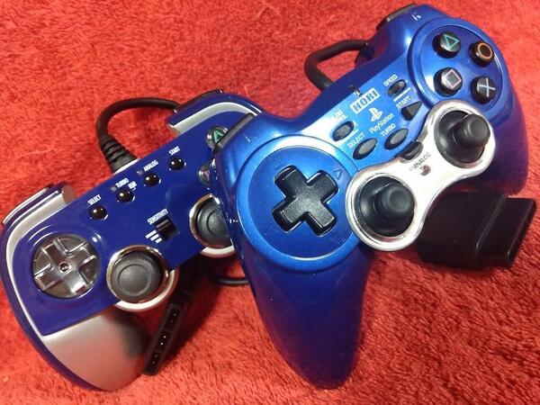 【PS2】CYBER & HORI コントローラ プレステ2用 ゲームパッド プレイステーション2 PlayStation2