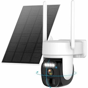 '防犯カメラ 屋外 ソーラー 2K解像度 WiFi 屋外 監視カメラ ワイヤレス 音声アラー ネットワーク カメラ 監視カメラ 電池式