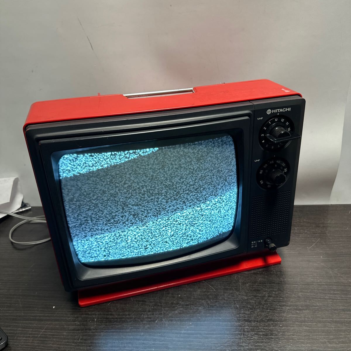 レトロ ブラウン管テレビ 14型 スケルトン 青透明 おしゃれ