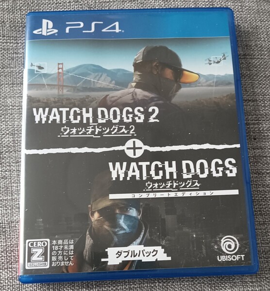 送料無料 PS4 ウォッチドッグス1+2 ダブルパック WatchDogs1+2
