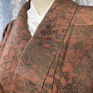 人間国宝六谷梅軒息子、二代目六谷博臣 極上小紋 身丈160裄67 送料込み かぐや276