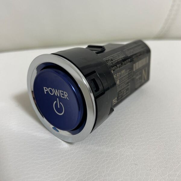 ワンオフ☆LED.Skyブルー打替☆新品☆トヨタ車流用☆レクサス.新型プッシュスタートスイッチ☆HV☆50プリウス.30アルファード.C-HR.RAV4他
