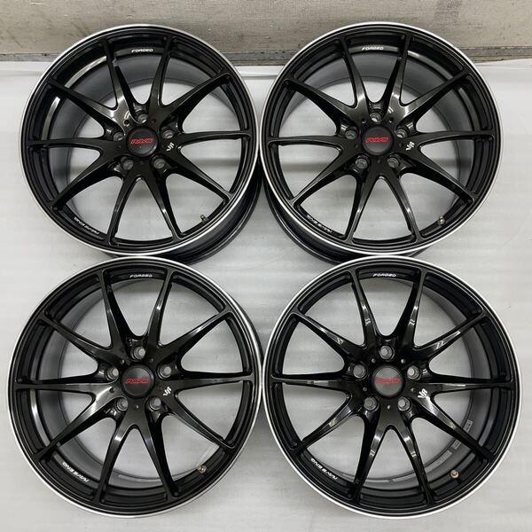超軽量.鍛造FORGED☆美品☆RAYSレイズ☆VOLK RACINGボルクレーシング☆G25☆ブラック☆PCD112.5H.8J+50☆アウディ.ベンツ.A4.A6.TT.Eクラス