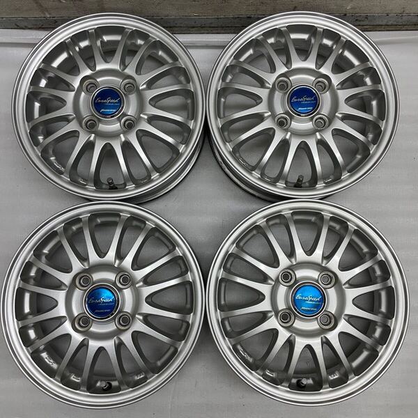 パッと見美品☆EuroSpeed☆13インチ 4J+42☆4本☆ムーヴ.タント.ミラ.アトレー.ワゴンR.アルト ラパン.エブリィ.ライフ.Nシリーズ