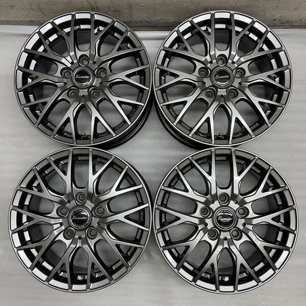 超美品☆Exceeder☆15インチ 6J+53☆4本SET☆ノア.ヴォクシー.アイシス.セレナ.ステップワゴン.アテンザ.アクセラ.アコード.プレマシー