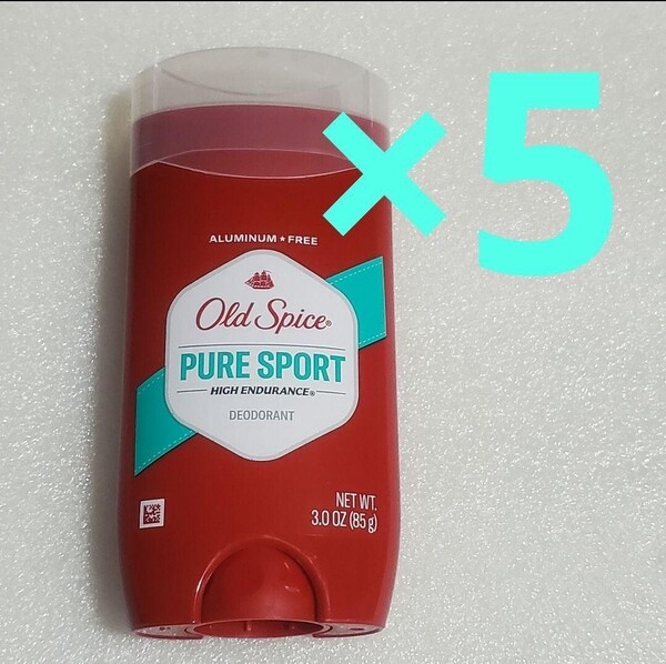 オールド スパイス ピュア スポーツ デオドラント スティック 85g ×5 (old spice PURE SPORT 制汗剤)