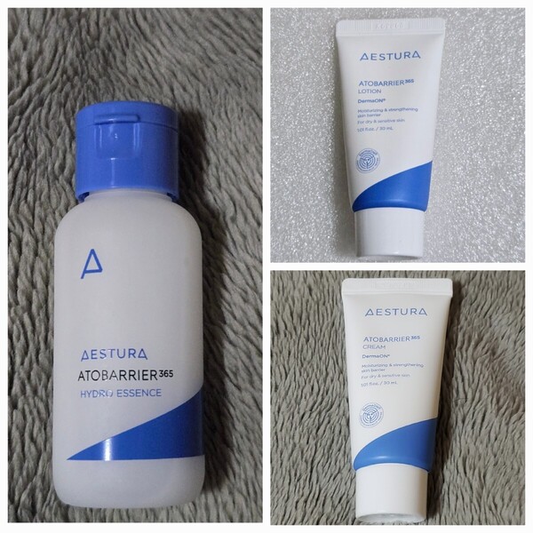 AESTURA エストラ アトバリア365 ハイドロエッセンス 40ml & ローション 30ml & クリーム 30ml