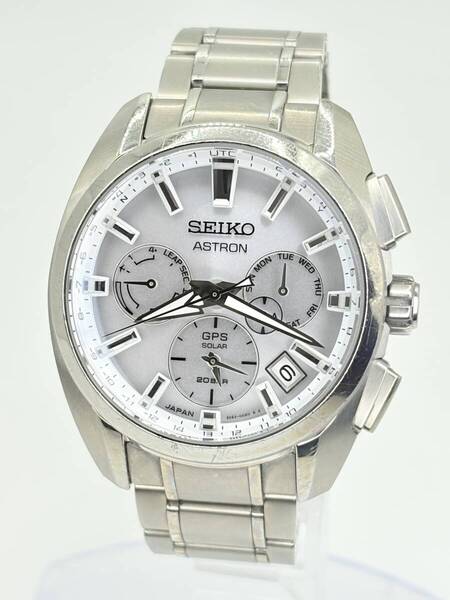 稼働品 SEIKO ASTRON GPS Solar Quartz STXC063 5X53-0AV0 セイコー アストロン 電波ソーラー クオーツ クロノグラフ メンズ腕時計