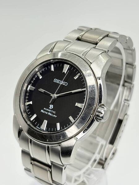 稼働品 SEIKO BRIGHTZ KINETIC AUTO RELAY 5J21-0A80 セイコー ブライツ キネティック オートリレー オートクオーツ 電池新品 メンズ腕時計