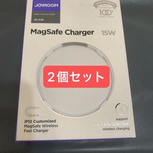 【2個セット】Magsafe充電器 iPhoneワイヤレス充電 磁気ワイヤレス充電器 充電器 マグセーフ充電器 急速 軽量 15W