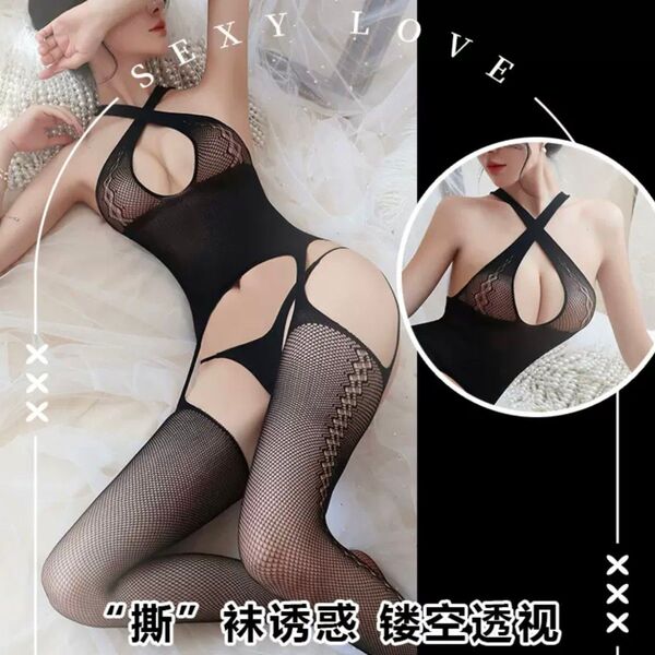 ☆全身網タイツ☆ ボディストッキング コスプレ セクシーランジェリー レオタード