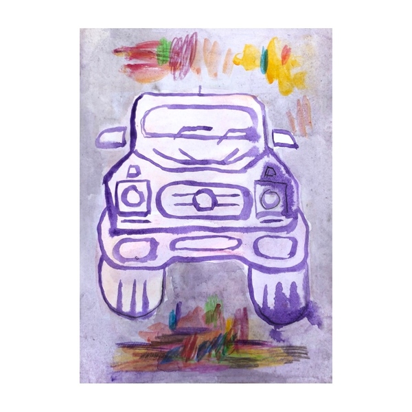 さかぐちたろう A5画用紙21×14.8cm 2025年作/ Kaws Banksy 村上隆 ロッカクアヤコ 五木田智央 KYNE 花井祐介 奈良美智 美術 イデー IDEE b