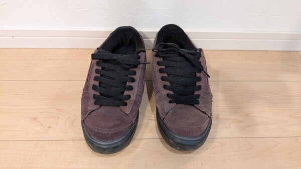 VANS スニーカー J-LAY スウェード サイズ US9.5 JPN 27.5cm 型式 VN-0FJN2R0-Men 深紫 パープル ソール張替え rowley ハーフキャブ 古着