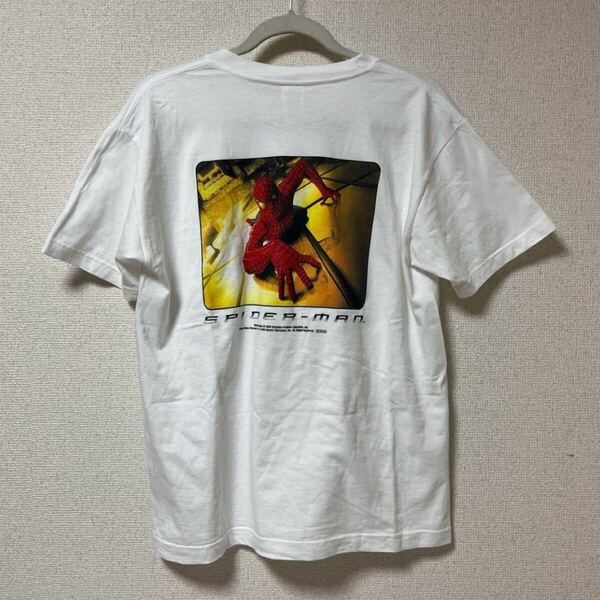 【激レア】 美品 非売品 アメイジング スパイダーマン Tシャツ Mサイズ 2002 映画 サムライミ MCU