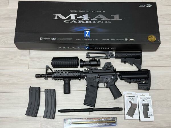 東京マルイ M4A1 カービン MWS エアガン ガスブロ Z-SYSTEM CQB-R カスタム品