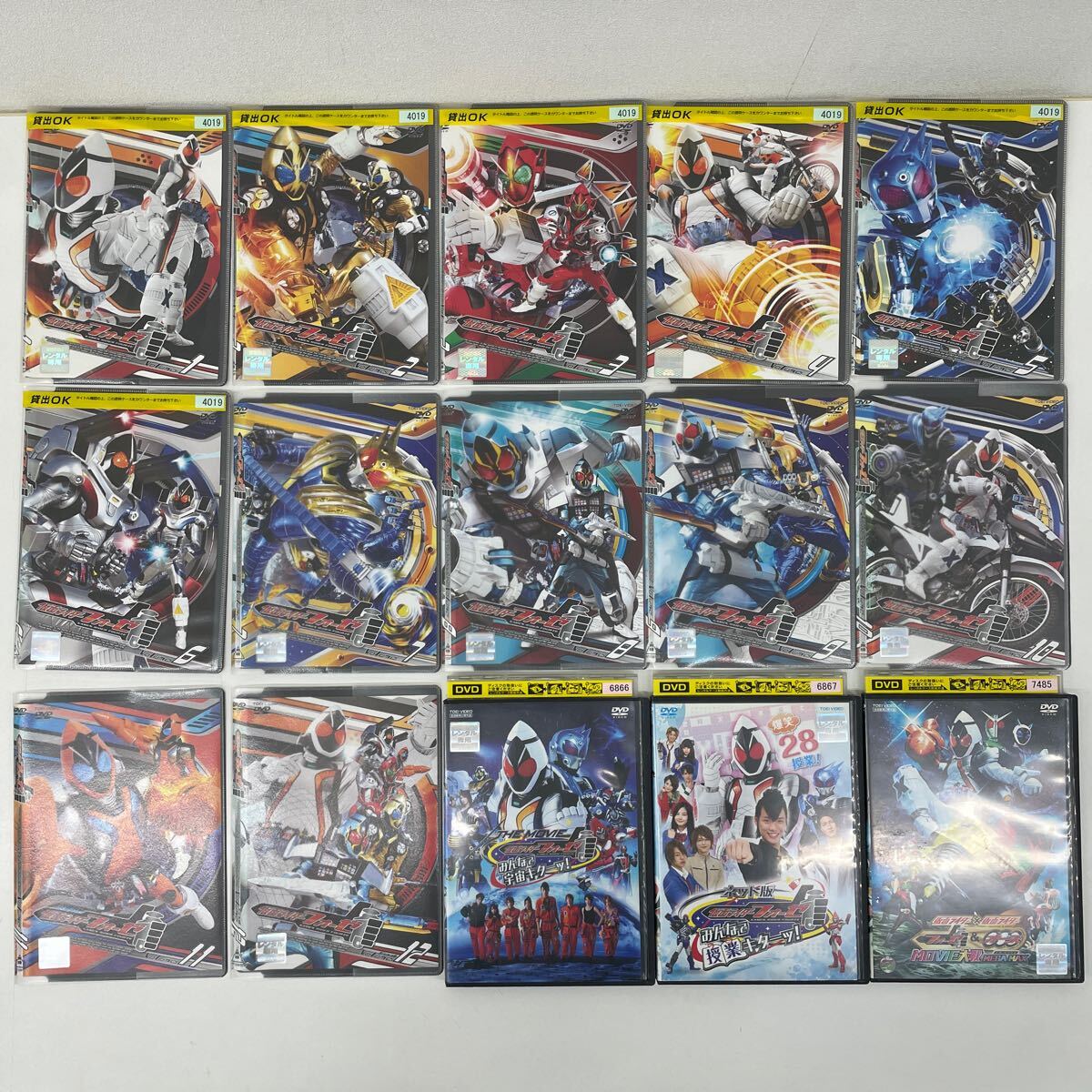 仮面ライダーフォーゼ 全12巻DVD〈レンタル落ち商品〉石ノ森