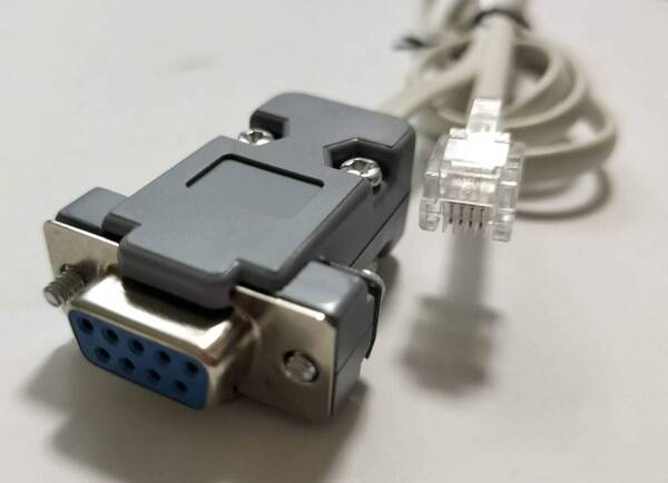 【DIY自作品】キーエンス PLC通信ケーブル(OP26486+OP26487 互換品)長さ約1m KEYENCE