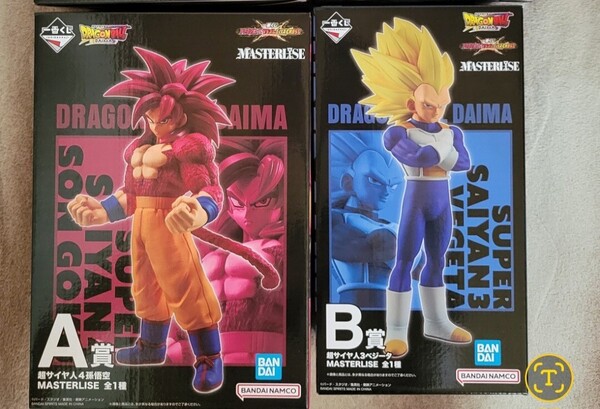 一番くじ ドラゴンボール VSオムニバスCROSS A賞 超サイヤ人4孫悟空 B賞 超サイヤ人3ベジータ フィギュア