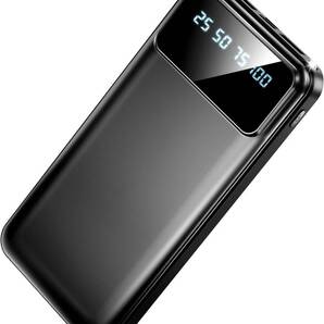 【新品!未使用!】モバイルバッテリー 40000mAh 長時間給電 2台同時充電 LEDライト付き PSEマーク