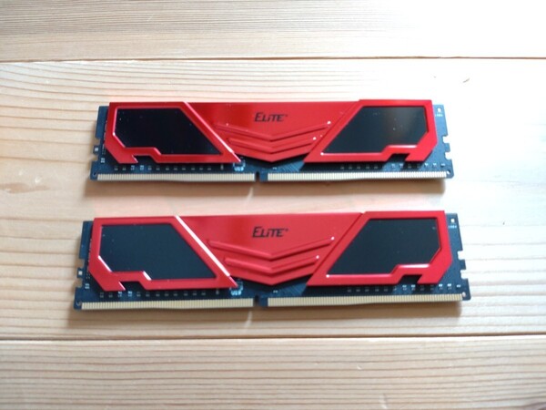 TEAM DDR4 2666Mhz PC4-21300 8GBx2枚 ①