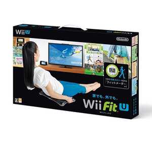 即納 動作品 / Wii Fit U バランスWiiボード (クロ黒) + フィットメーター (ミドリ) セット ※箱なし / 匿名配送
