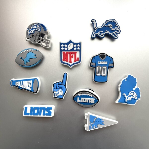 NFL デトロイトライオンズ サンダルジビッツチャーム アメフトアクセサリー
