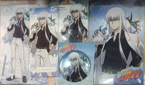 家庭教師ヒットマンREBORN! リボーン カフェ 中国 花束 フラワー 色紙 ホロチケ SNS風アクリル 缶バッジ アクリルスタンド スクアーロ
