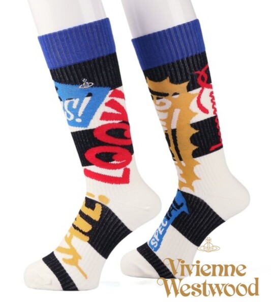 新品 ヴィヴィアンウエストウッド ハイソックスVivienneWestwood 靴下 ソックス socks