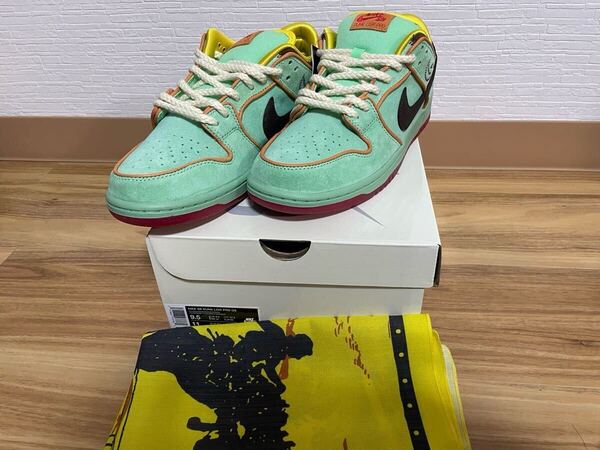 未使用未試着 黒タグ NIKE DUNK LOW SB PRO QS TOURMALINE トルマリン ロデオ