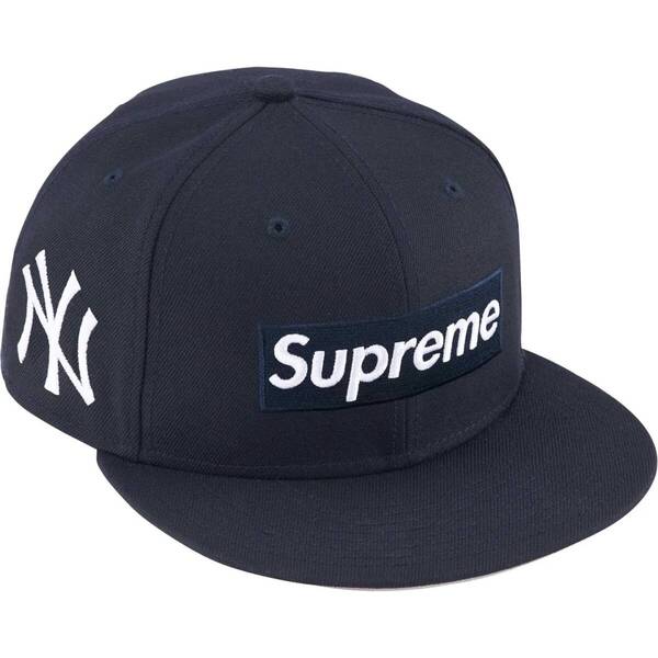 Supreme MLB Teams Box Logo New Era シュプリーム ヤンキース ボックスロゴ ニューエラ キャップ Navy 7 5/8