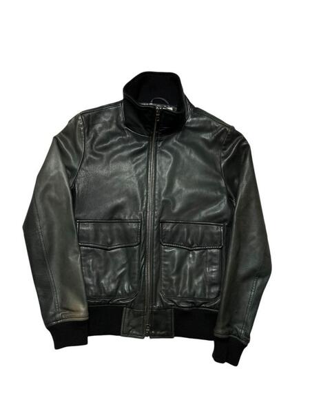 URBAN RESEARCH レザージャケット フライトジャケット A2 ハイネック アーバンリサーチ M ブラック