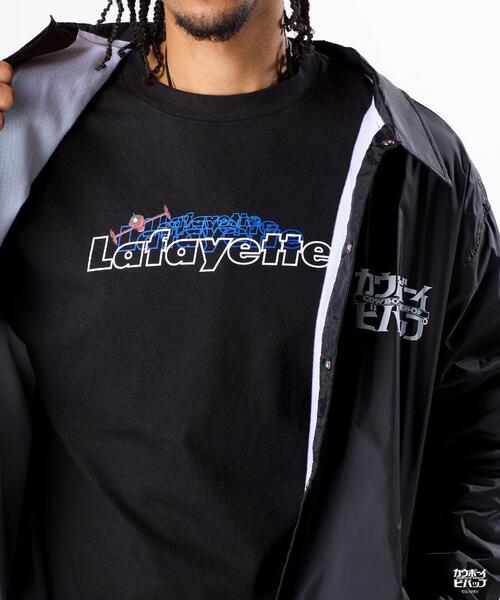 希少 Lafayette カウボーイビバップ ロンT ロゴ L ブラック アニメ L COWBOY BEBOP SPACE LOGO L/S TEE