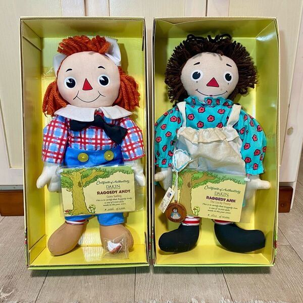 DAKIN Limited Edition RAGGEDY ANN & the Lucky Penny / ANDY GOES SAILING Storybook Adventures ラガディ アン&アンディ