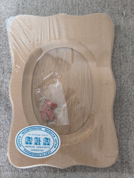 手芸素材 未使用品 白木 TOLE トールペイント ウッド セトコ 額縁板
