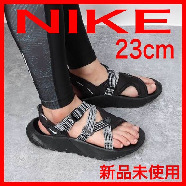 新品未使用 NIKE サンダル 23cm ONEONTA ブラック 黒 ナイキ オニオンタ スポーツサンダル DJ6601