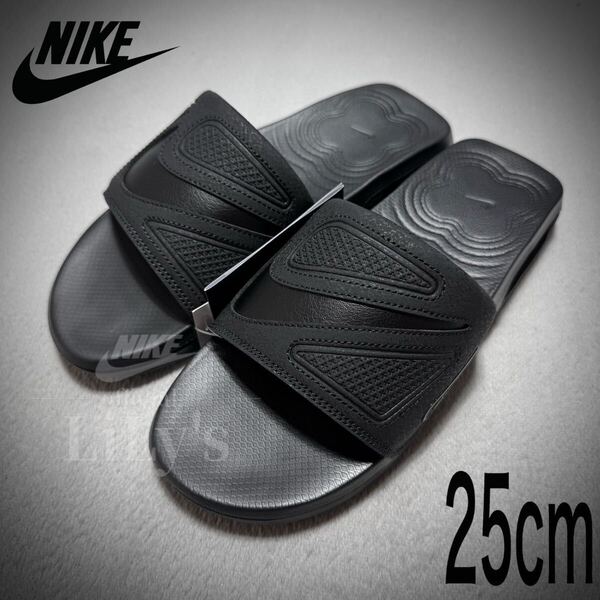 【新品未使用】NIKEサンダル 25cm オールブラック 黒 ナイキ DC1460 エアマックス CIRRO スライド AIR MAX