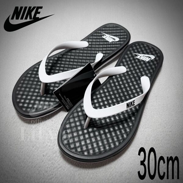 【新品未使用】NIKEサンダル ビーサン 30cm 黒白 CU3958 オンデック ナイキ