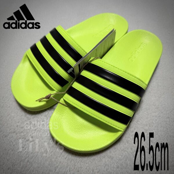 【新品未使用】adidasサンダル アディレッタ イエロー 26.5cm JP5718 黄色 ADILETTE 3本ライン