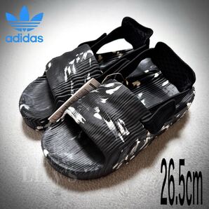 【新品未使用】adidasサンダル 26.5cm 黒白 スポサン 厚底 IE5650 ADILETTE 22 XLG SLIDES アディレッタ