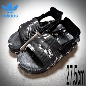 【新品未使用】adidasサンダル 27.5cm 黒白 スポサン 厚底 IE5650 ADILETTE 22 XLG SLIDES アディレッタ