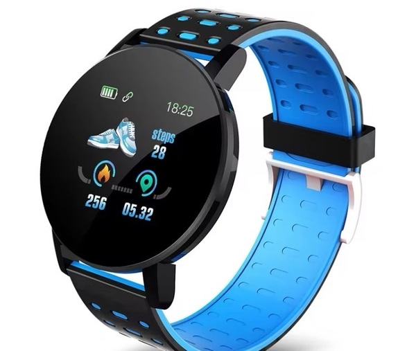 ★送料無料★最新型 新品 スマートウォッチ 黒/ブルー 1.44インチ 腕時計 Bluetooth 多機能 スマホ 日本語アプリ Android iPhone 対応