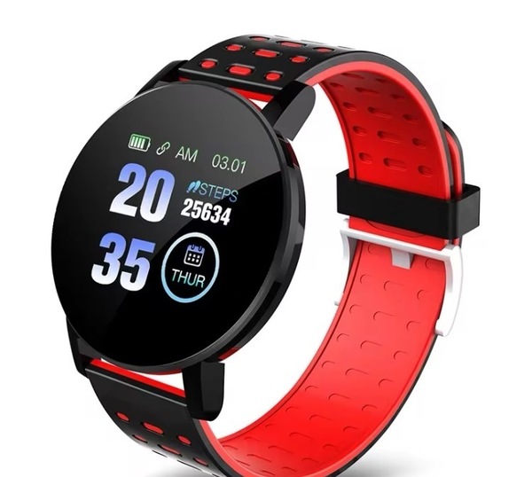 ★送料無料★最新型 新品 スマートウォッチ 黒/赤 腕時計 Bluetooth 多機能 スマホ 日本語アプリ Android iPhone 対応