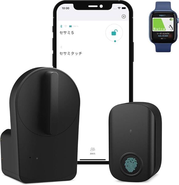 大特価 スマートロック SESAME5+ 指紋認証パッド ICカードリーダー 防犯対策 防犯 玄関 鍵 セキュリティ 指紋 賃貸 新品 未使用 即日発送