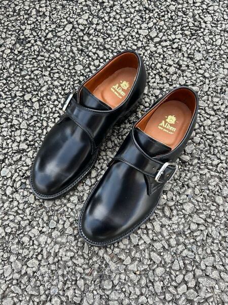 【新品】ALDEN オールデン コードバン モンクストラップ 1879モディファイドラスト5.5D ブラック